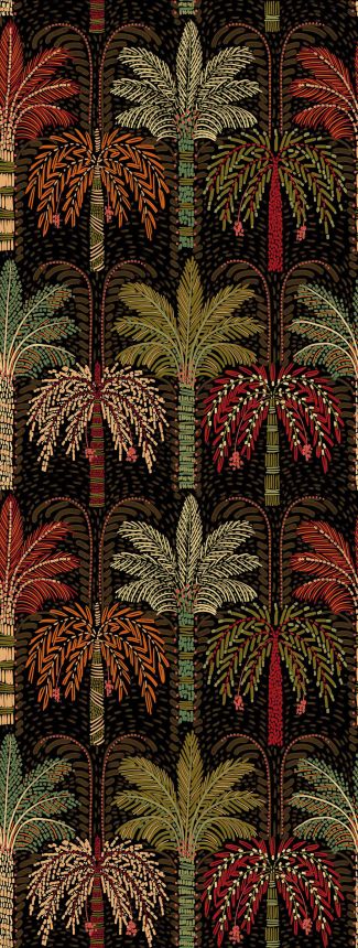 Vliesová obrazová tapeta na zeď, hnědá, palmy, 340290, Solange, Eijffinger