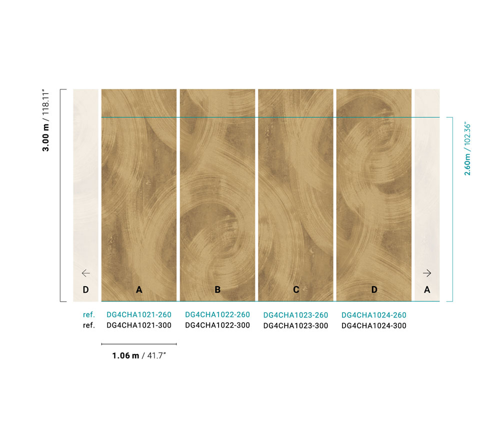 Hnědá vliesová fototapeta na zeď, štuk, stěrka, DG4CHA1023-260, Wall Designs IV, Khroma by Masureel