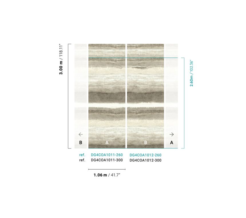 Vliesová fototapeta na zeď, pruhy, DG4COA1012-300, Wall Designs IV, Khroma by Masureel