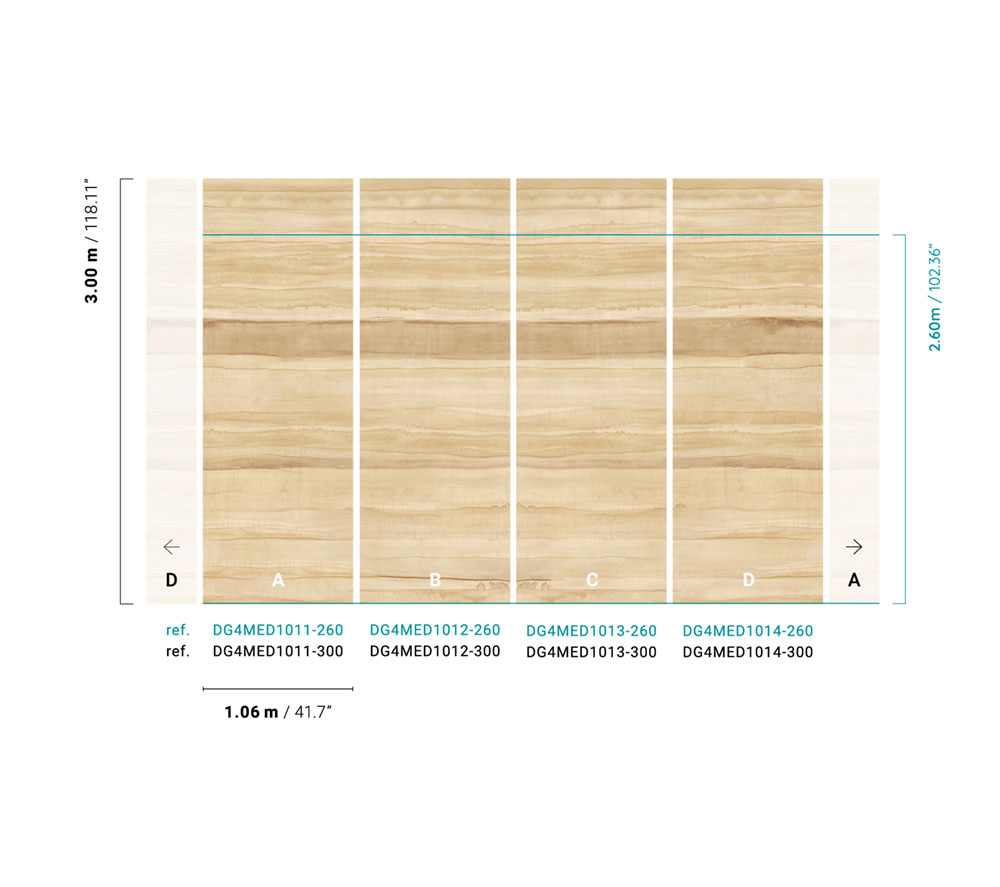 Vliesová fototapeta  na zeď, pruhy, DG4MED1014-300, Wall Designs IV, Khroma by Masureel