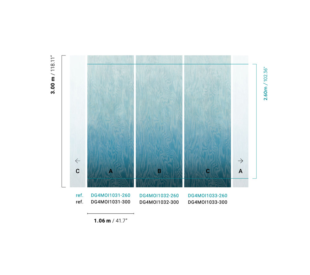 Vliesová fototapeta na zeď, Moiré, DG4MOI1033-300, Wall Designs IV, Khroma by Masureel