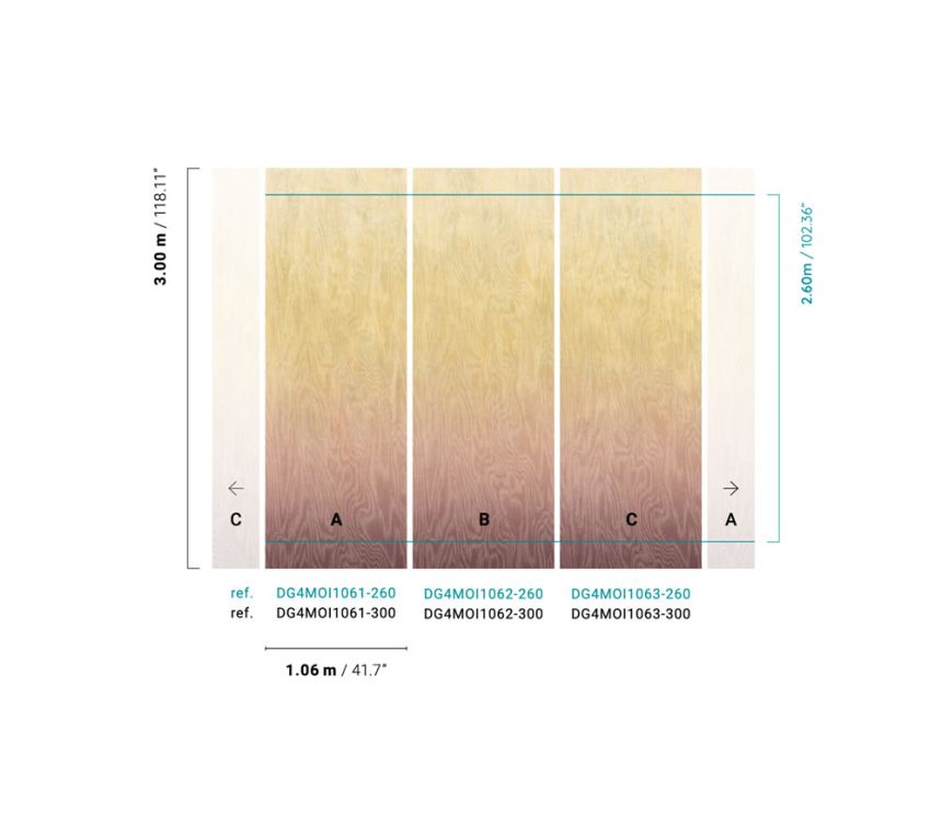 Vliesová fototapeta na zeď, Moiré, DG4MOI1063-300, Wall Designs IV, Khroma by Masureel