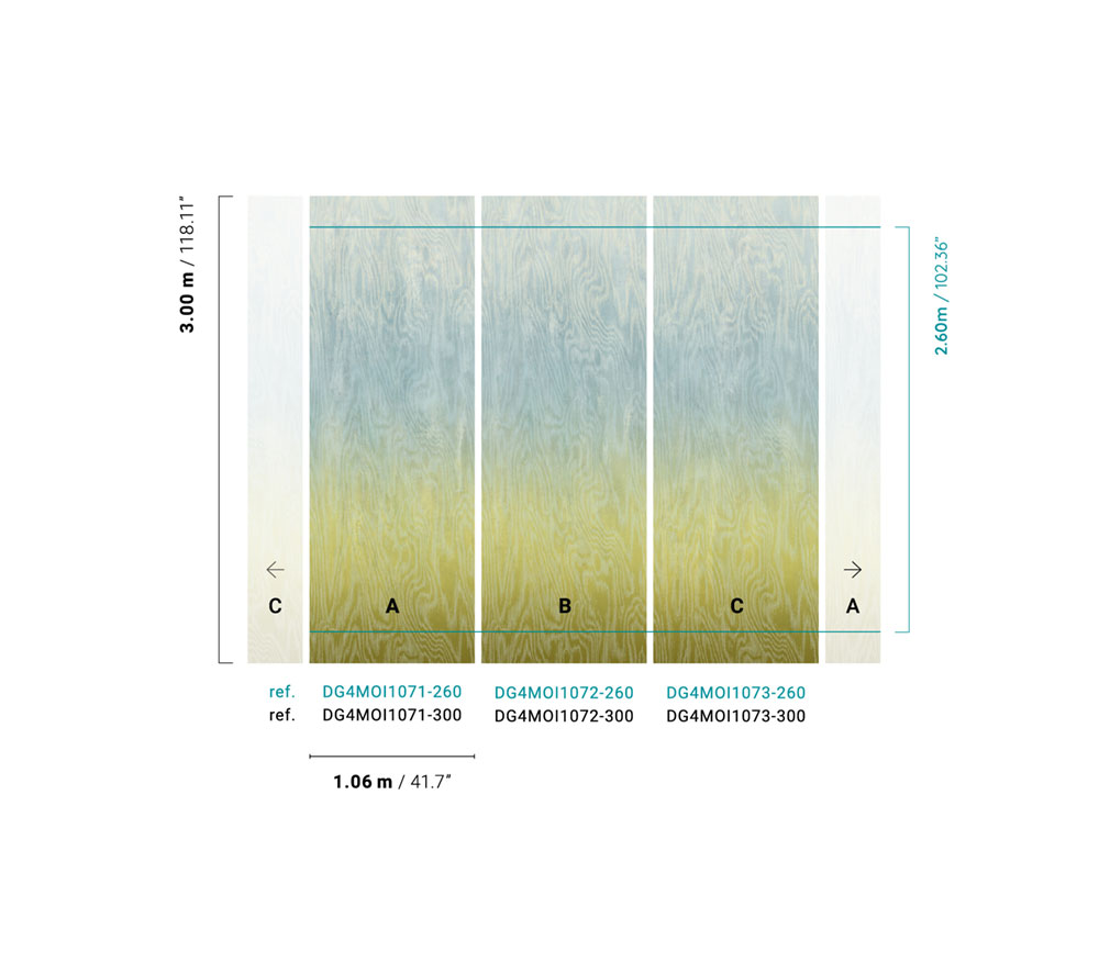 Vliesová fototapeta na zeď, Moiré, DG4MOI1072-260, Wall Designs IV, Khroma by Masureel