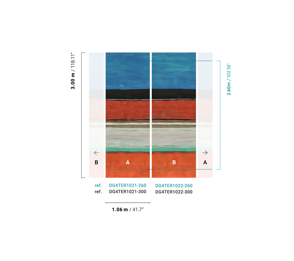 Vliesová fototapeta na zeď, pruhy, DG4TER1021-300, Wall Designs IV, Khroma by Masureel