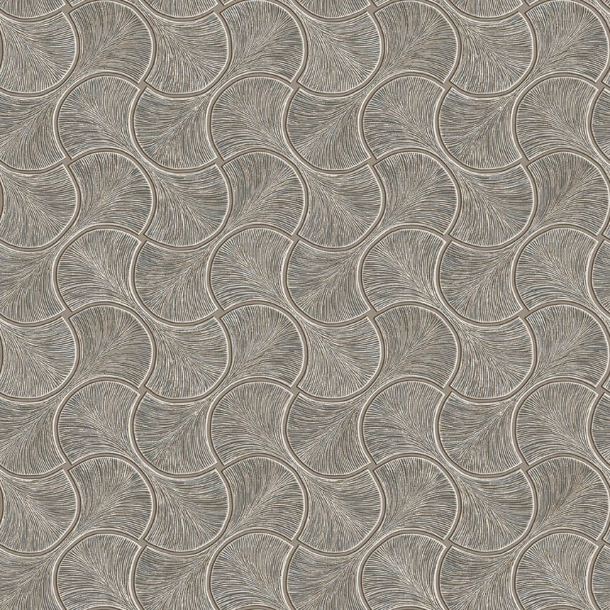 Geometrická vliesová tapeta na zeď, hnědá, 23201-5, Omega, AdaWall