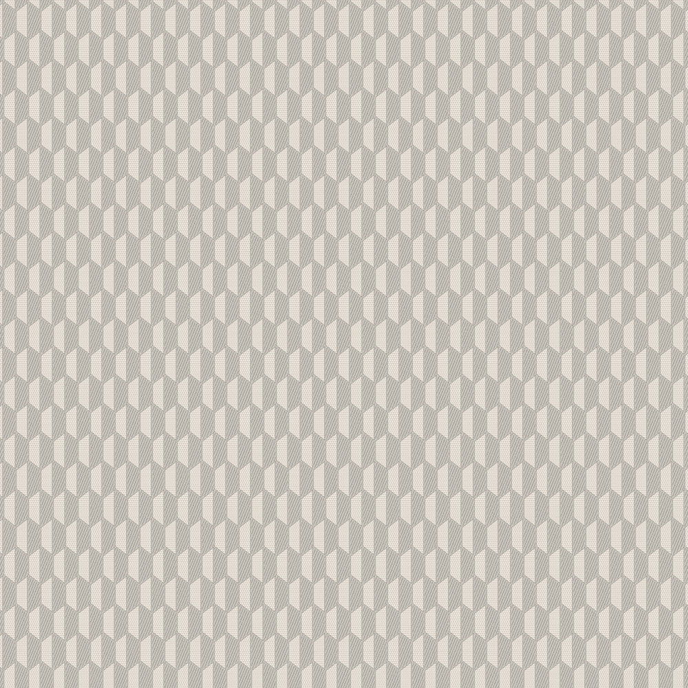 Geometrická vliesová tapeta na zeď, šedo-béžová, imitace látky, 23208-3, Omega, AdaWall