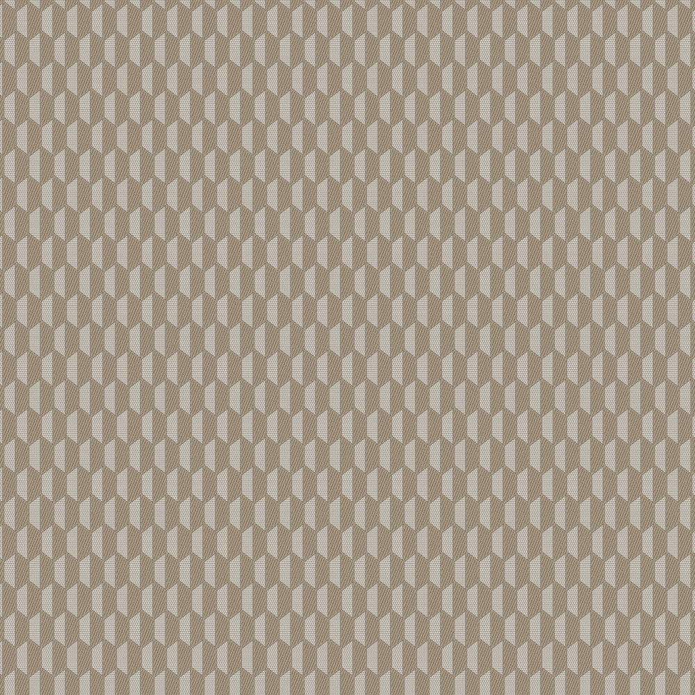Geometrická vliesová tapeta na zeď, hnědá, imitace látky, 23208-5, Omega, AdaWall