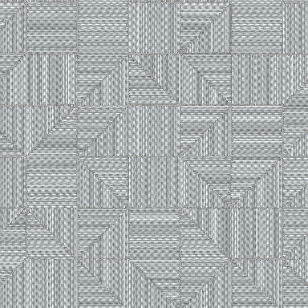 Geometrická vliesová tapeta na zeď, šedá, imitace látky, 23209-5, Omega, AdaWall