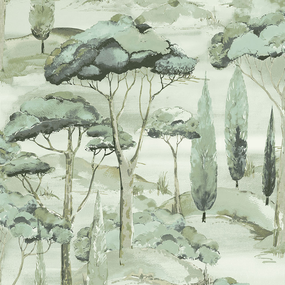 Zelená vliesová tapeta na zeď, příroda, stromy, A69202, Vavex 2026