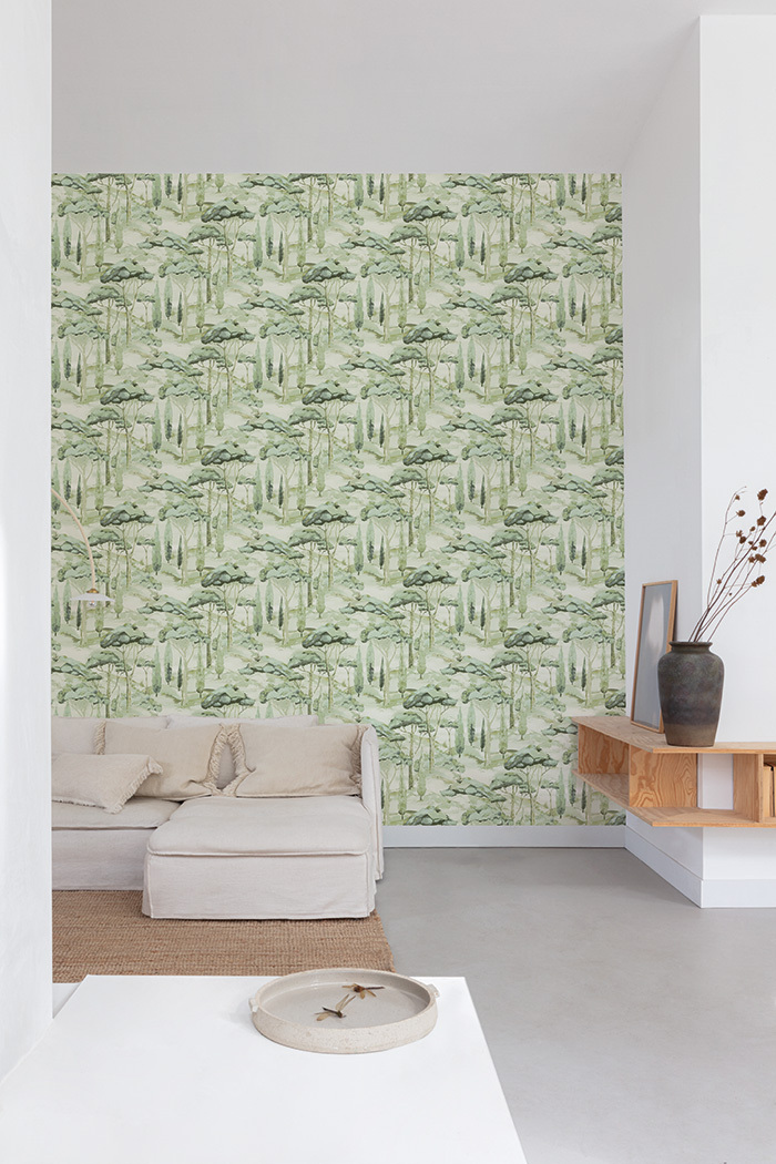 Zelená vliesová tapeta na zeď, příroda, stromy, A69202, Vavex 2026