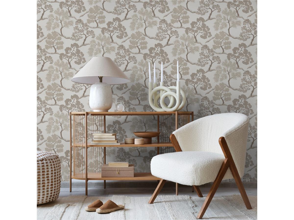 Přírodní vliesová tapeta na zeď, stromy, 121160, Solace, Superfresco Easy