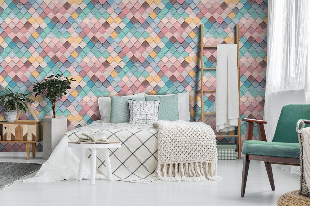 3D Vliesová tapeta na zeď, vícebarevný obklad, M76010, Artifice, Ugépa