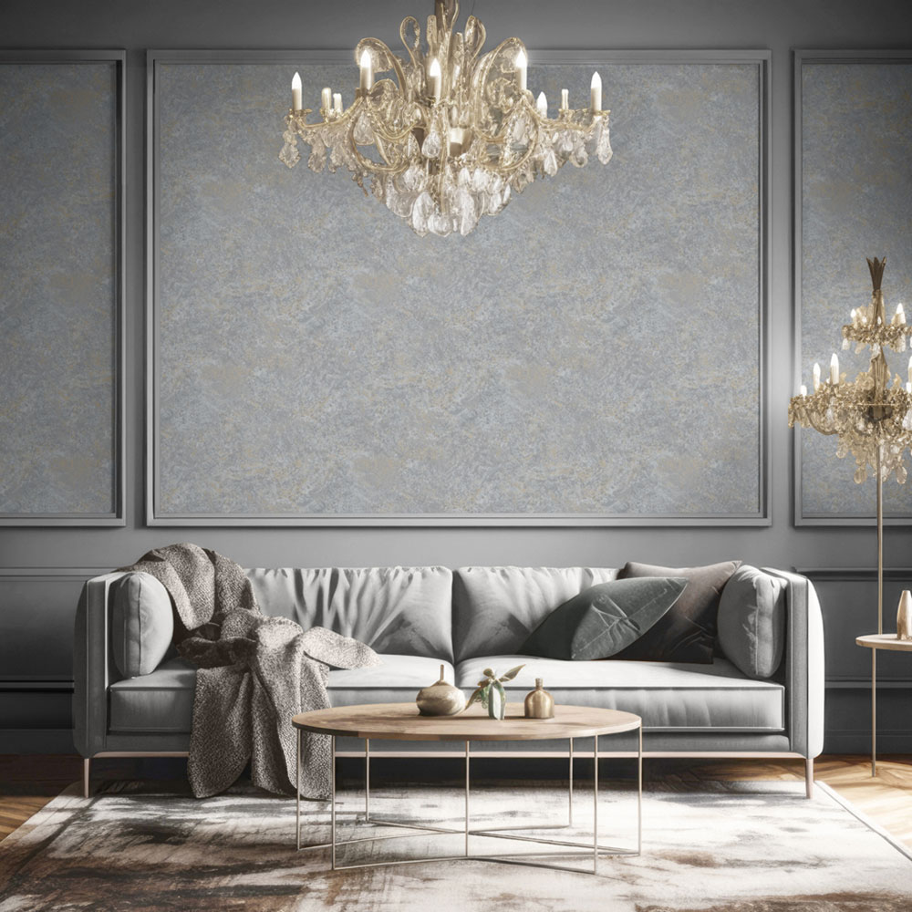 Luxusní vliesová tapeta na zeď, šedá, beton, štuk, M66719, Venezia, Ugépa