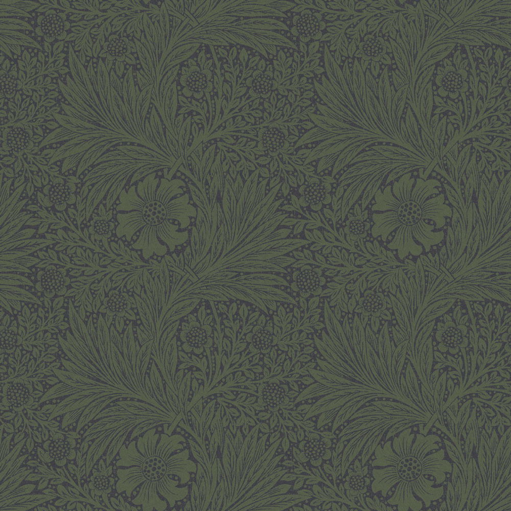 Vliesová tapeta na zeď, zelená, květiny, listy, 124255, William Morris At Home