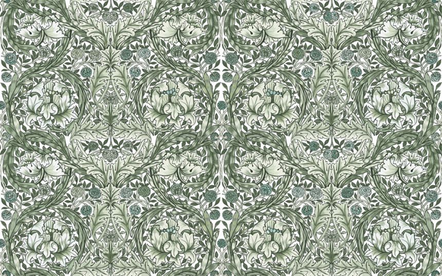 Vliesová obrazová tapeta na zeď, zelená, květiny, 125418, William Morris At Home