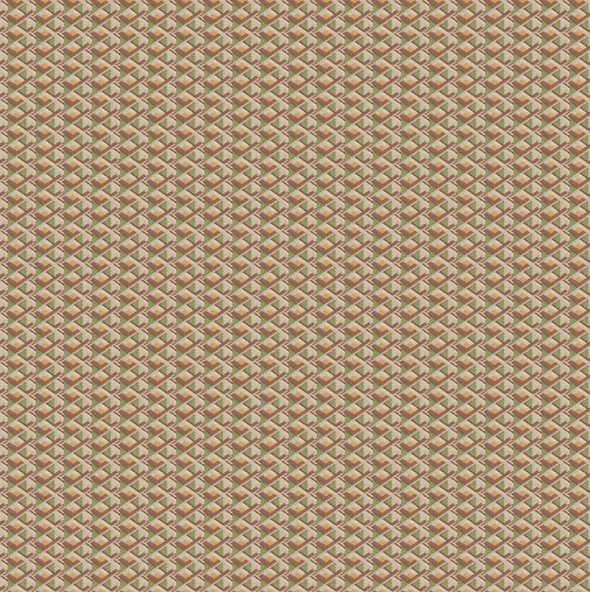 Luxusní geometrická vliesová tapeta na zeď, růžovo-zelená, Z15503, Mini Trend,  Zambaiti Parati