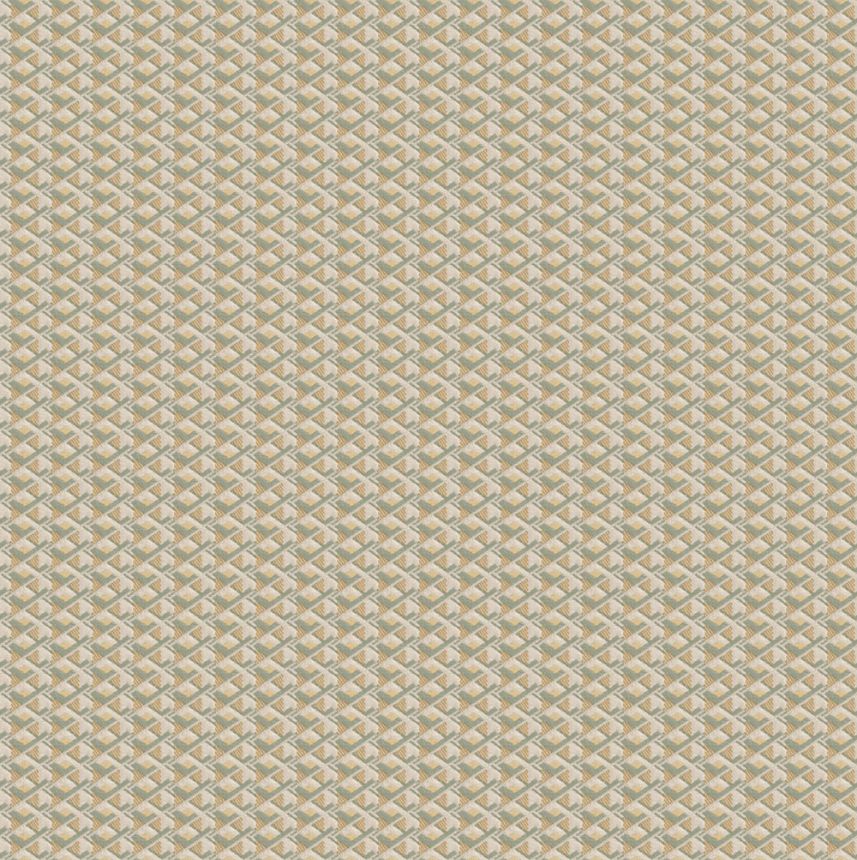 Luxusní geometrická vliesová tapeta na zeď, zelená, Z15504, Mini Trend,  Zambaiti Parati