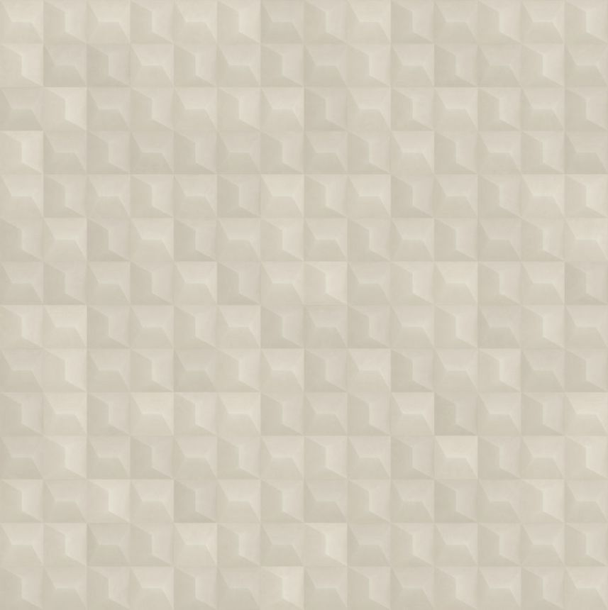 Luxusní geometrická vliesová tapeta na zeď, šedo-béžová,  Z15514, Mini Trend,  Zambaiti Parati