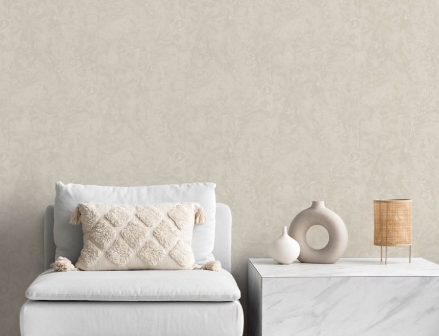 Luxusní vliesová tapeta na zeď, šedo-béžová,  štuková omítka, Z15515, Mini Trend,  Zambaiti Parati