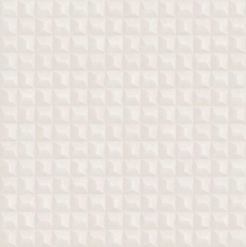 Luxusní geometrická vliesová tapeta na zeď, krémová,  Z15520, Mini Trend,  Zambaiti Parati