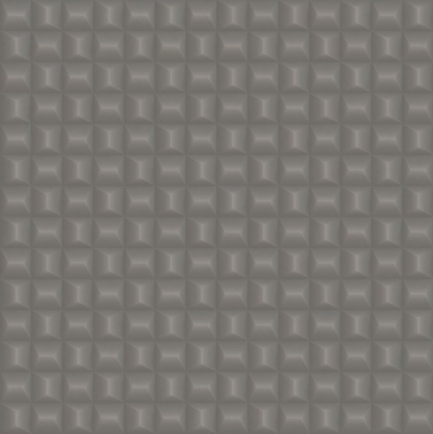 Luxusní geometrická vliesová tapeta na zeď, šedá,  Z15522, Mini Trend,  Zambaiti Parati