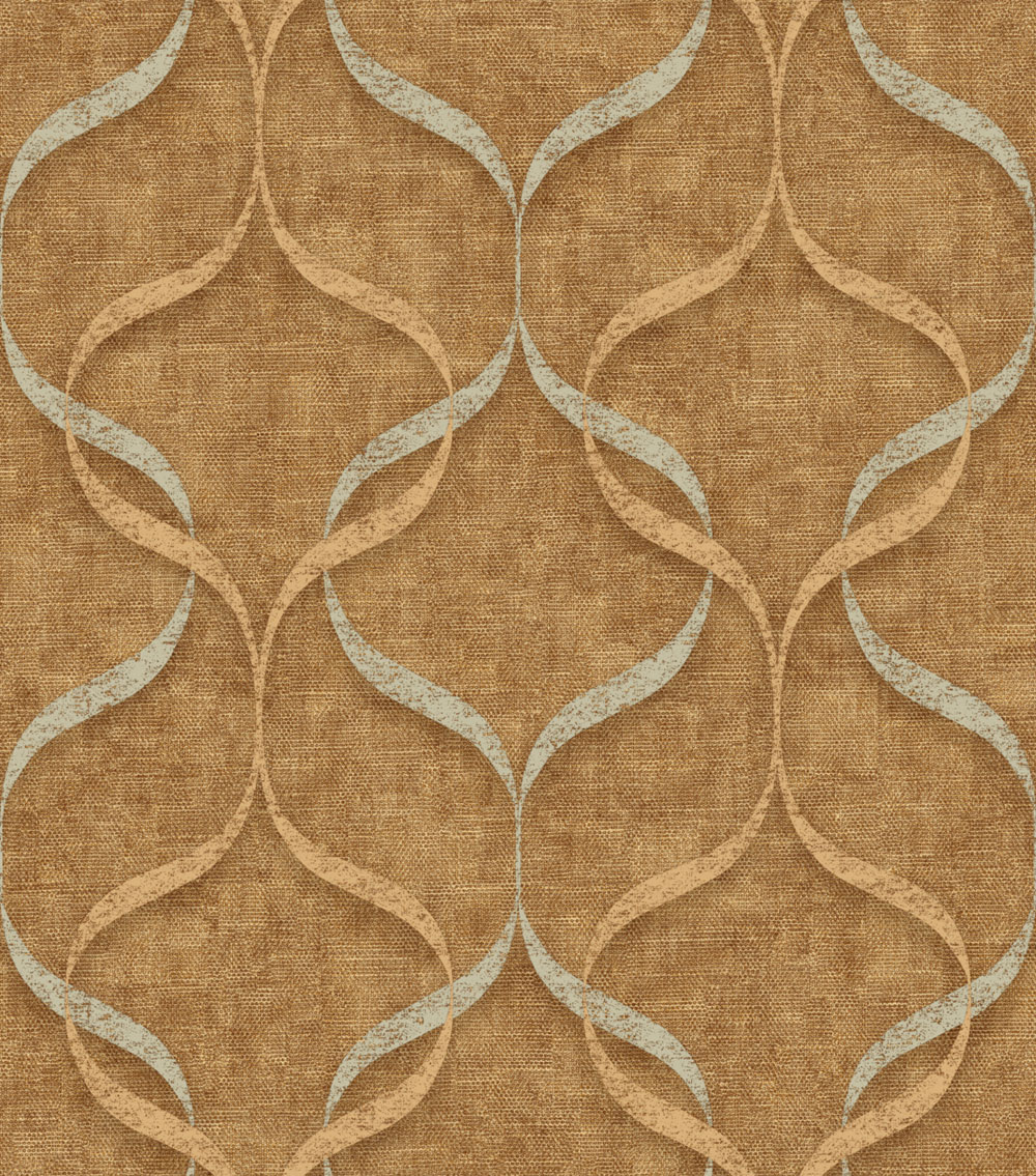 Luxusní vliesová tapeta na zeď, okrová, ornamenty, Z15526, Mini Trend,  Zambaiti Parati