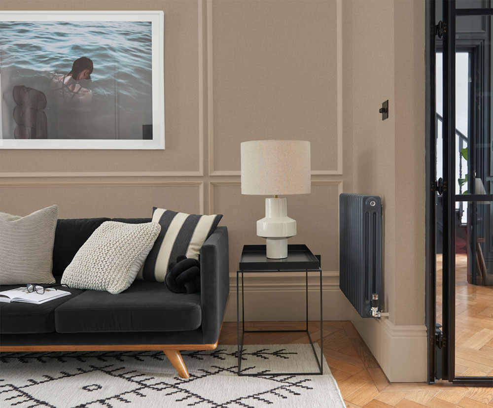 Vliesová tapeta na zeď, béžovo-šedá, imitace látky, 124079, Arboretum, Utopia, Graham Brown Premium