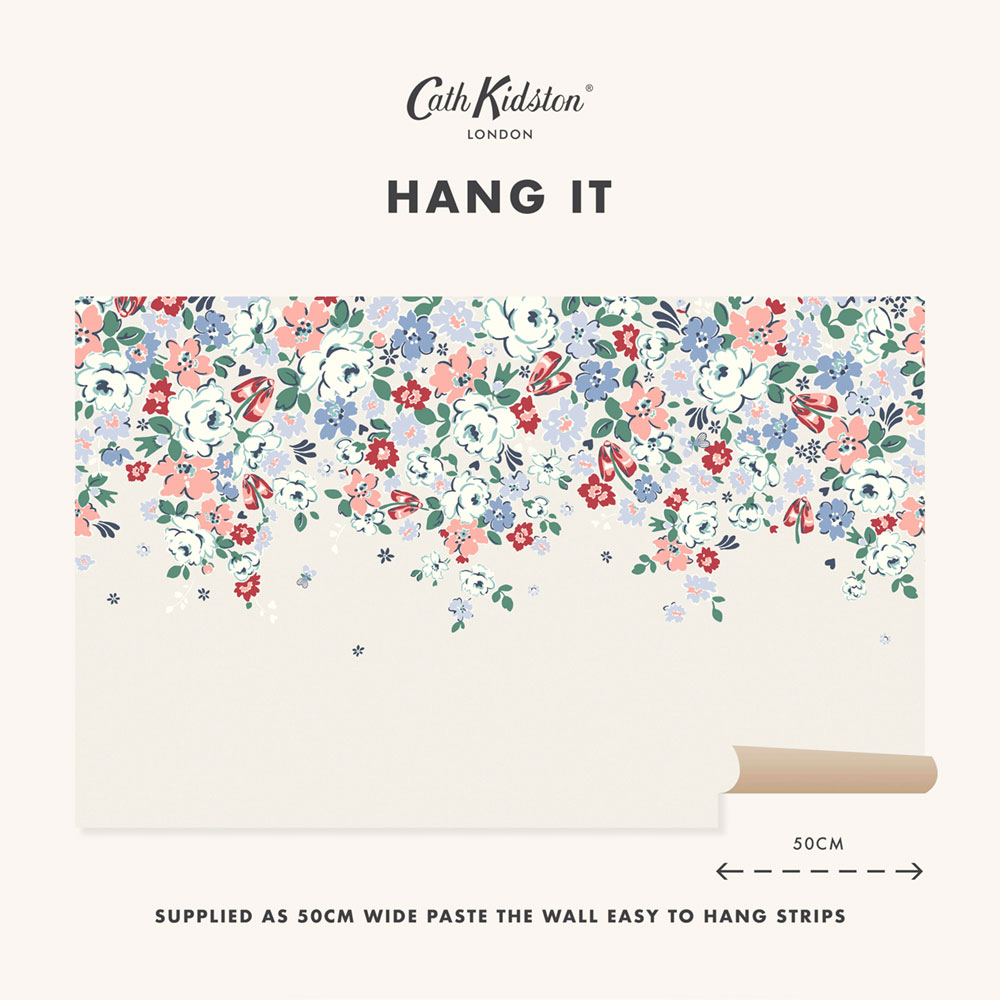 Vliesová obrazová tapeta na zeď, krémová, květiny, 127772FXST, Cath Kidstone