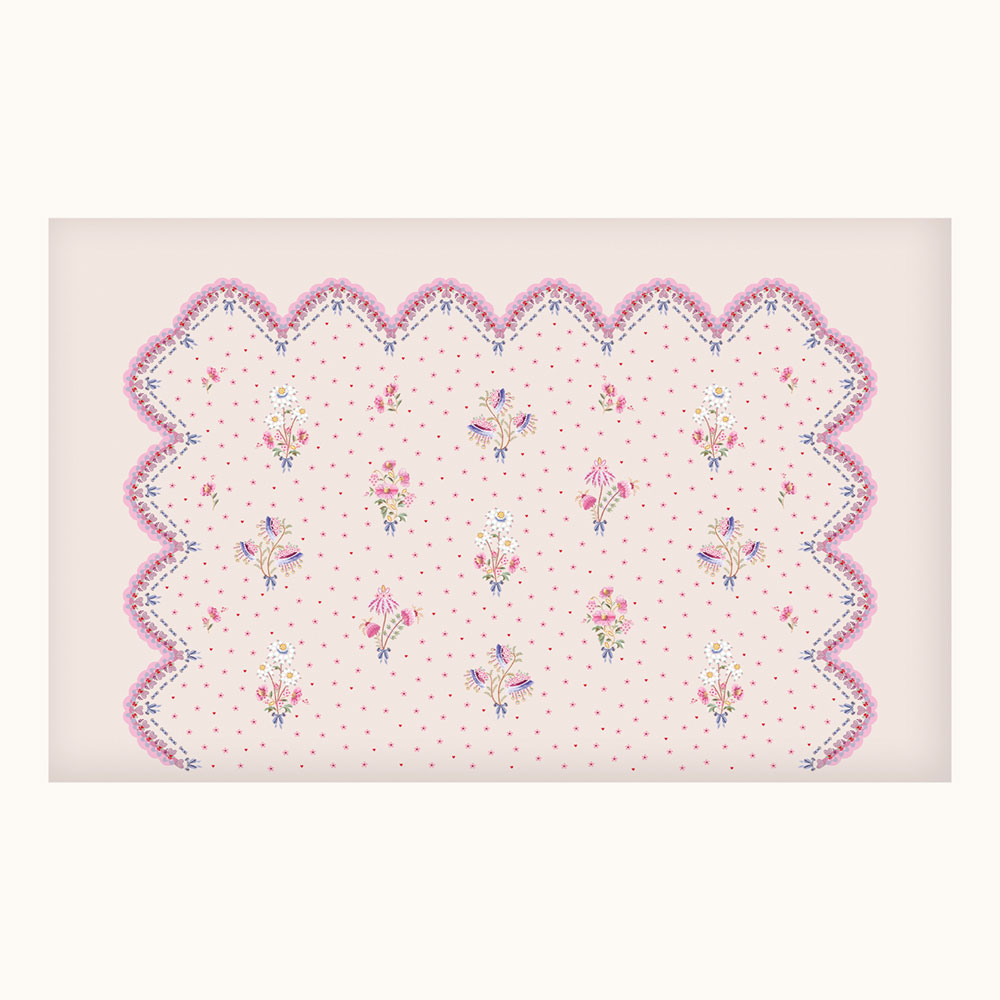 Vliesová obrazová tapeta na zeď, růžová, květiny, 127799FXST, Cath Kidstone