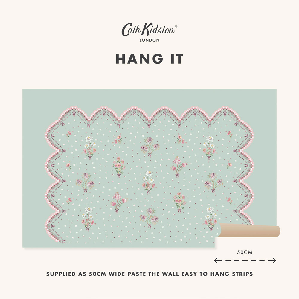 Vliesová obrazová tapeta na zeď, zelená, květiny, 127808FXST, Cath Kidstone