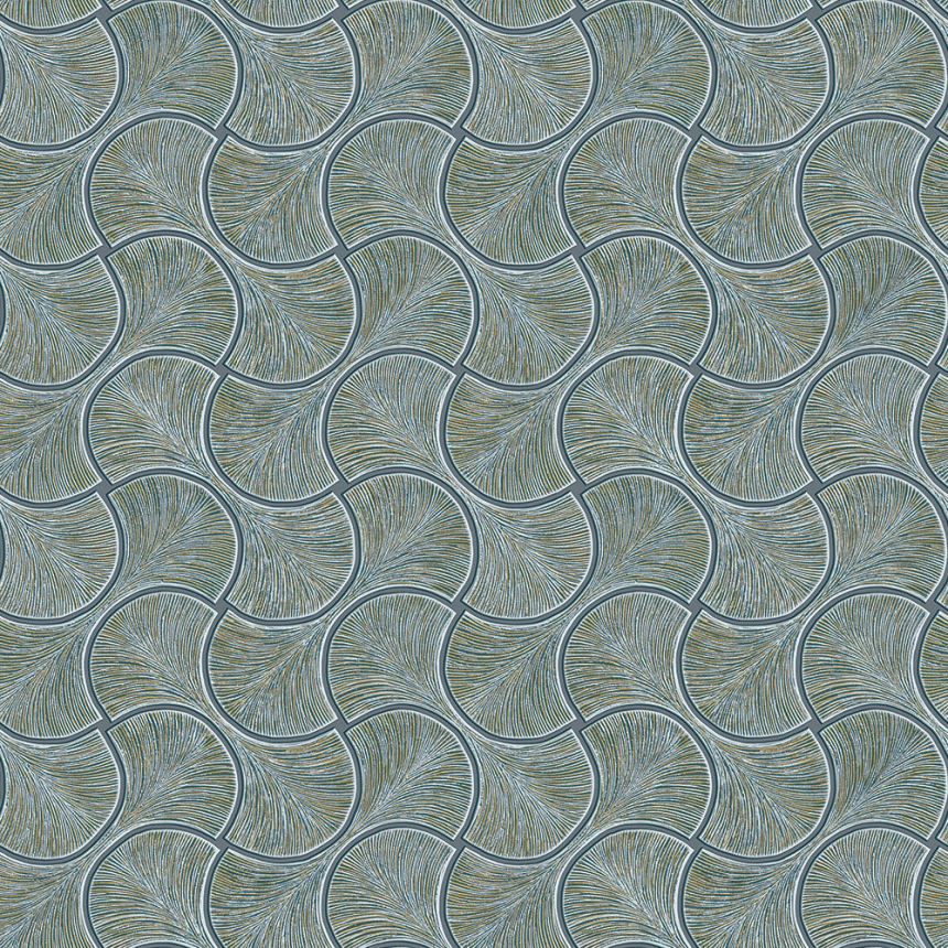 Geometrická vliesová tapeta na zeď, modro-zelená, 23201-6, Omega, AdaWall