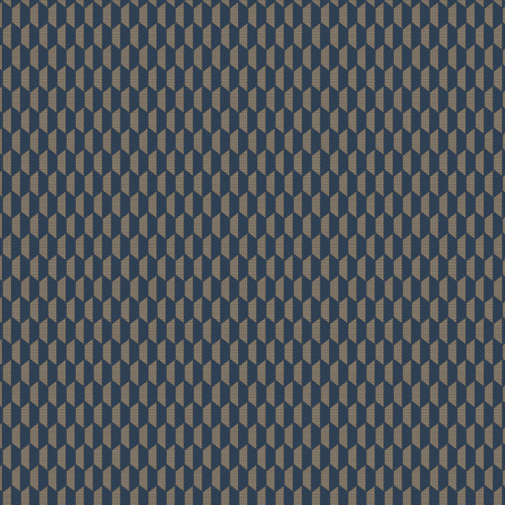 Geometrická vliesová tapeta na zeď, modro-hnědá, imitace látky, 23208-6, Omega, AdaWall