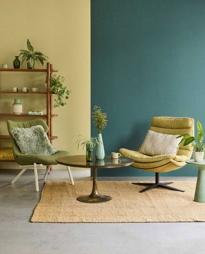 Vliesová tapeta na zeď, zelená, imitace látky, 340639, Linen Look, Eijffinger