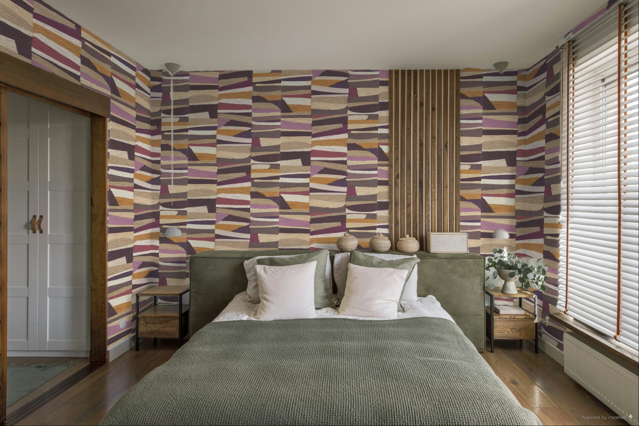 Vliesová tapeta na zeď, růžovo-béžová,  imitace rohože, 340573, Groovy, Eijffinger