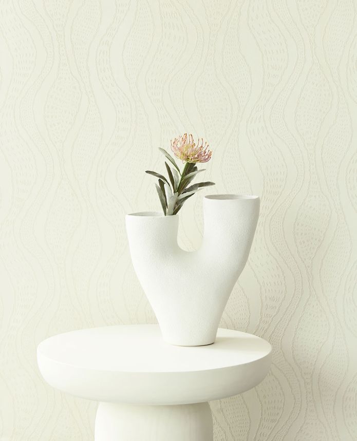 Geometrická vliesová tapeta na zeď, krémová, 340352, Sensory Eijffinger