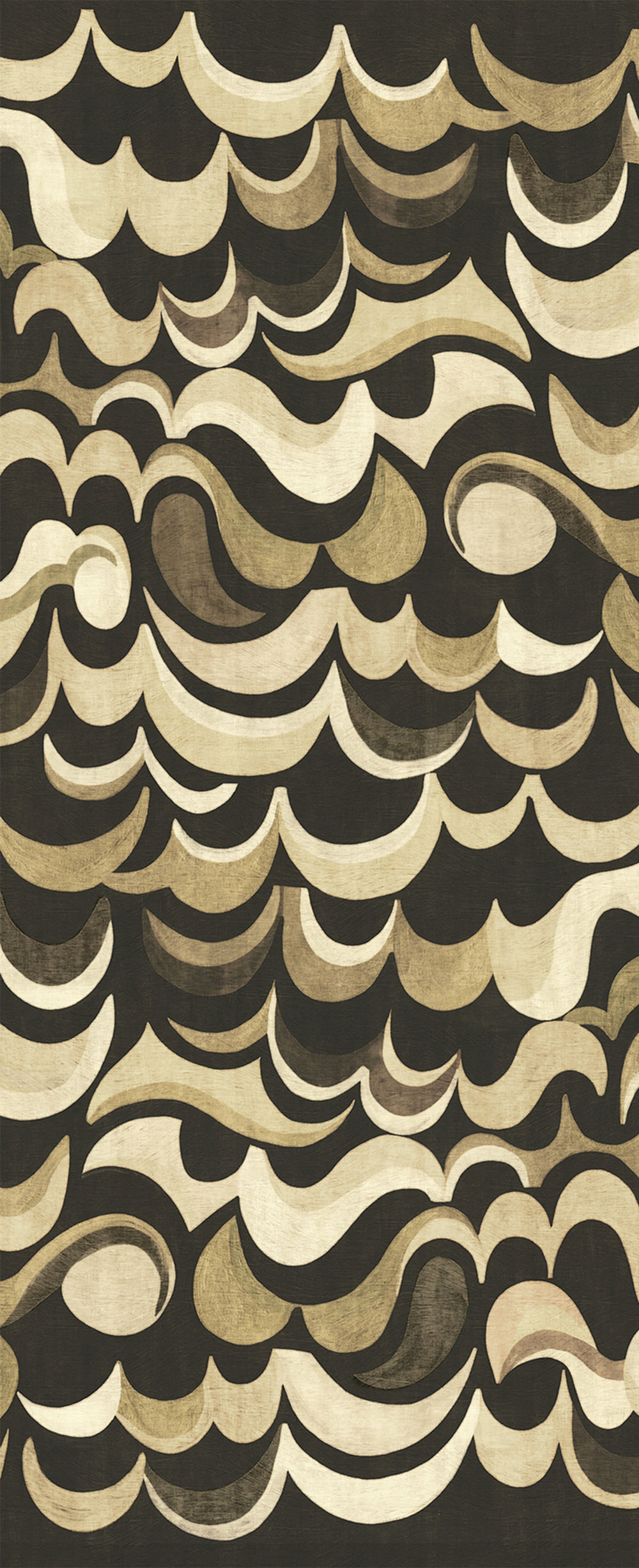 Vliesová obrazová tapeta na zeď, hnědá, vlnky, DGRHA1021-260, Rhapsody, Masureel