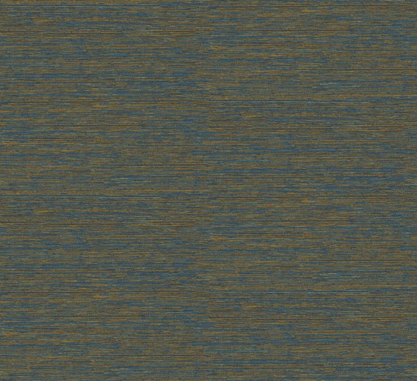 Vliesová tapeta na zeď, hnědo-tyrkysová, imitace látky, AMA308, Amani, The Colour Book II, Masureel