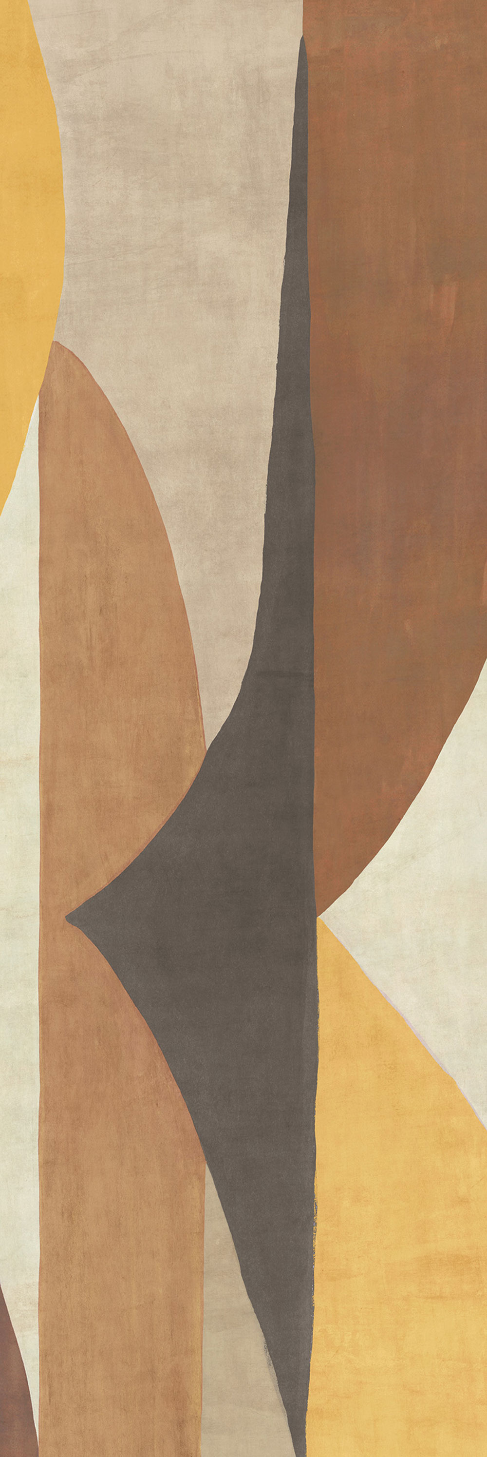 Geometrická vliesová obrazová tapeta na zeď, hnědá, DGAMA3012-260,  Amani,  Masureel