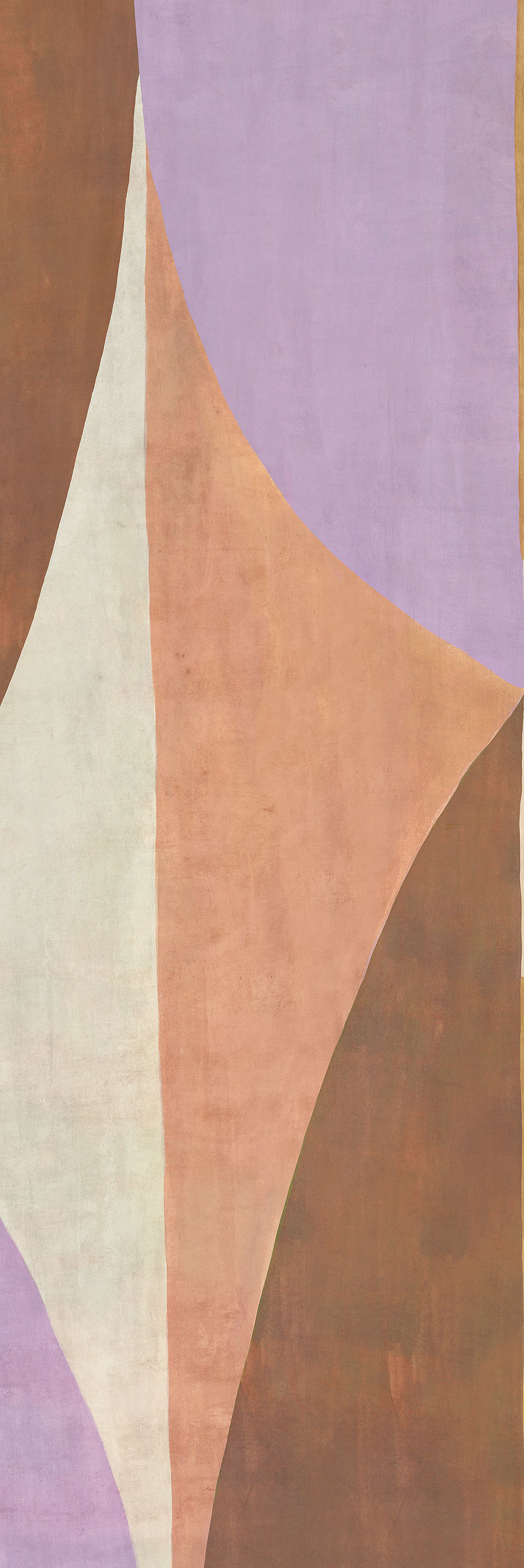 Geometrická vliesová obrazová tapeta na zeď, hnědo-fialová, DGAMA3043-260, Amani, Masureel