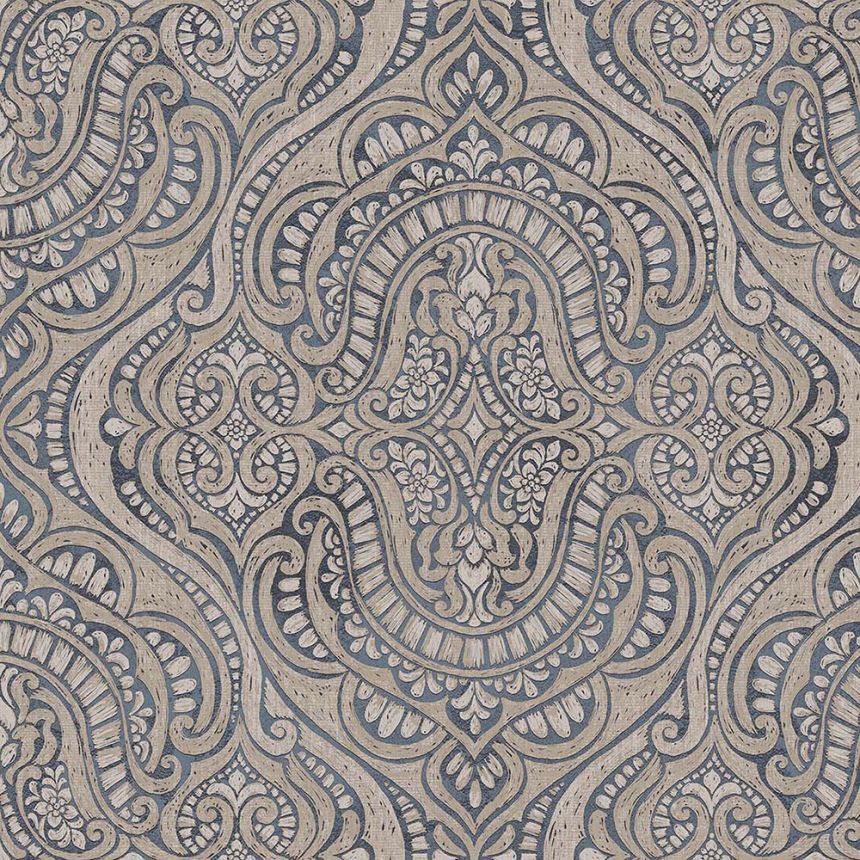 Luxusní vliesová tapeta na zeď, modro-béžová, zámecká, 42216, Aura, Cristiana Masi by Parato