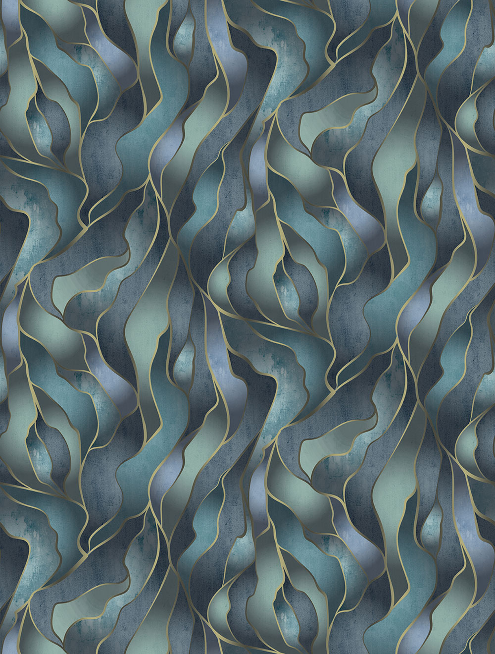 Grafická vliesová obrazová tapeta na zeď, modrá, FW4010-2, Feature Walls, Decoprint