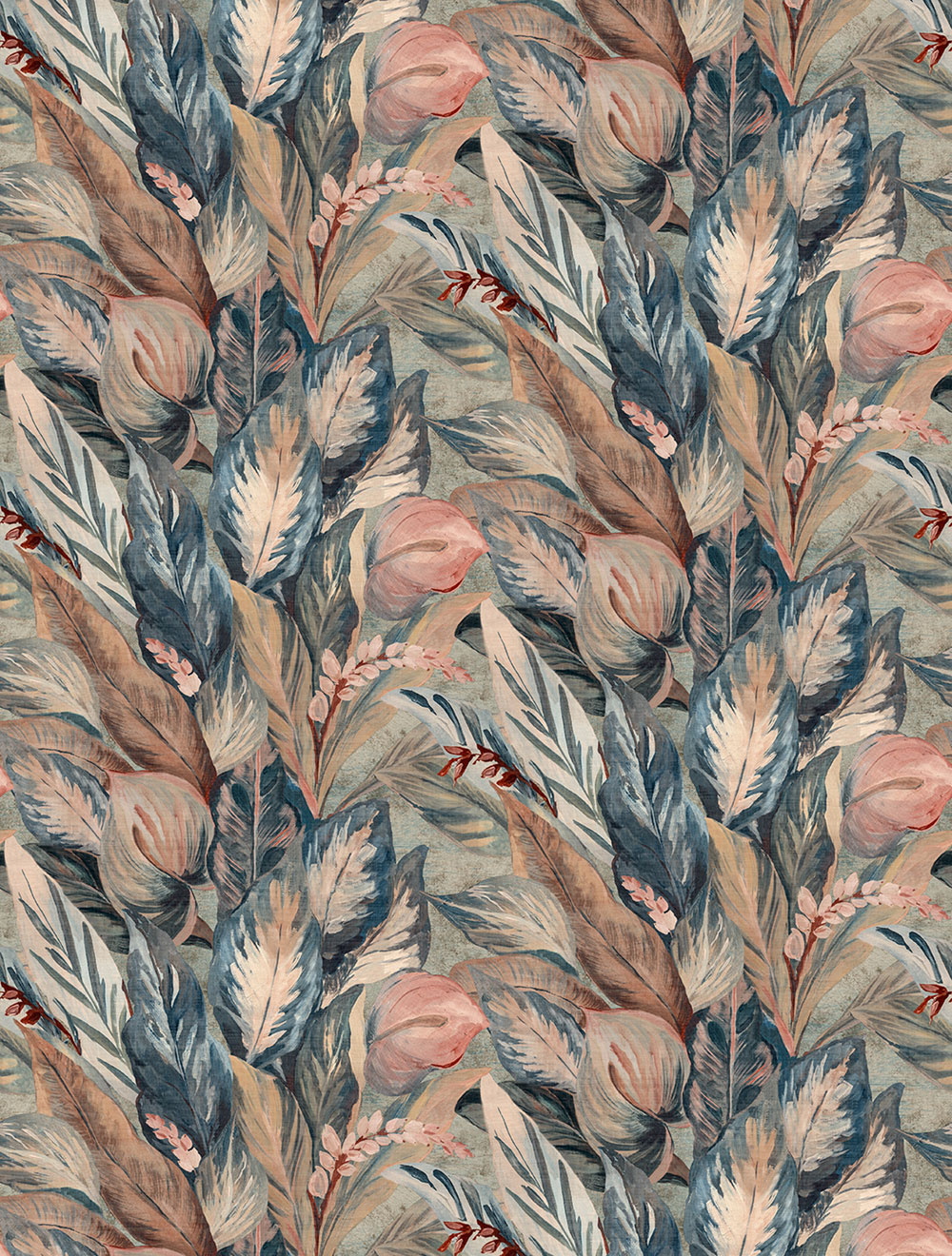 Vliesová obrazová tapeta na zeď, listy, FW4016-1, Feature Walls, Decoprint