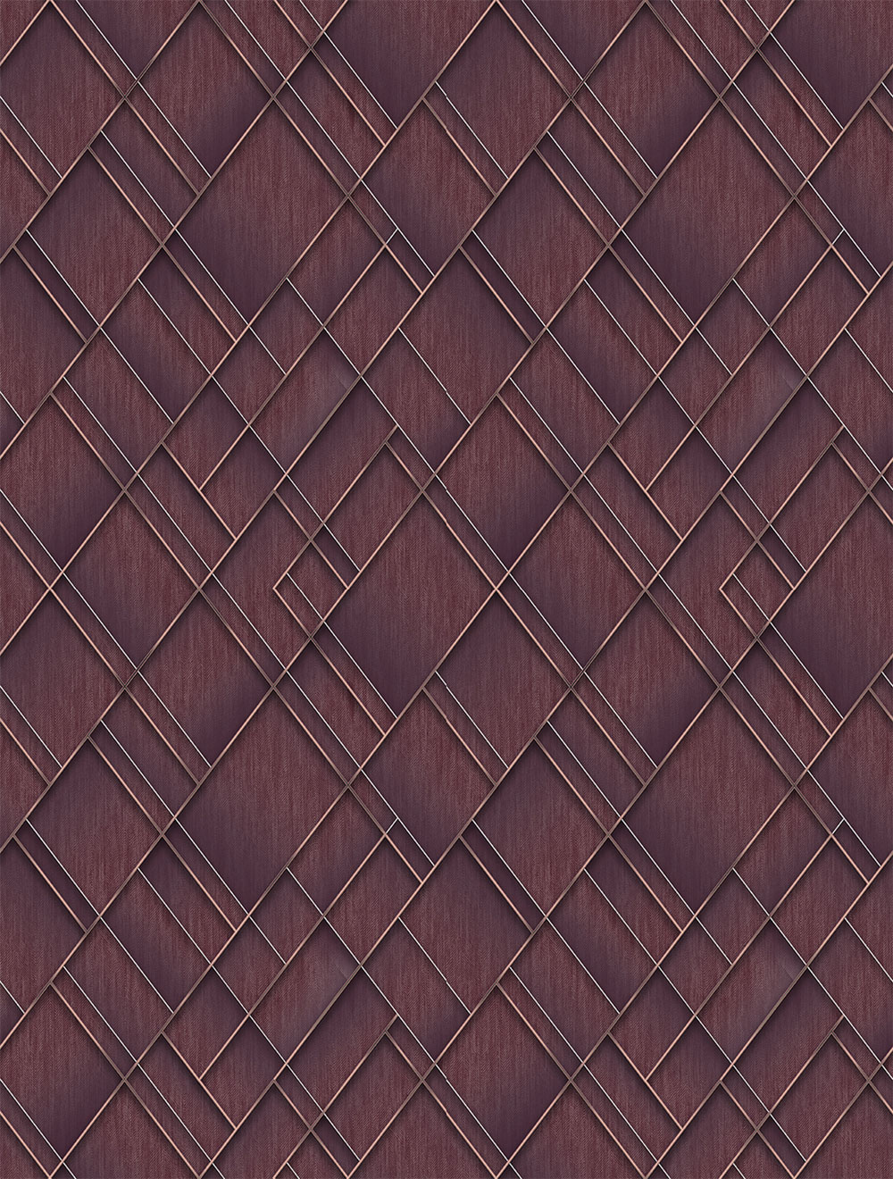 Geometrická vliesová obrazová tapeta na zeď, vínová, FW4037-4, Feature Walls, Decoprint