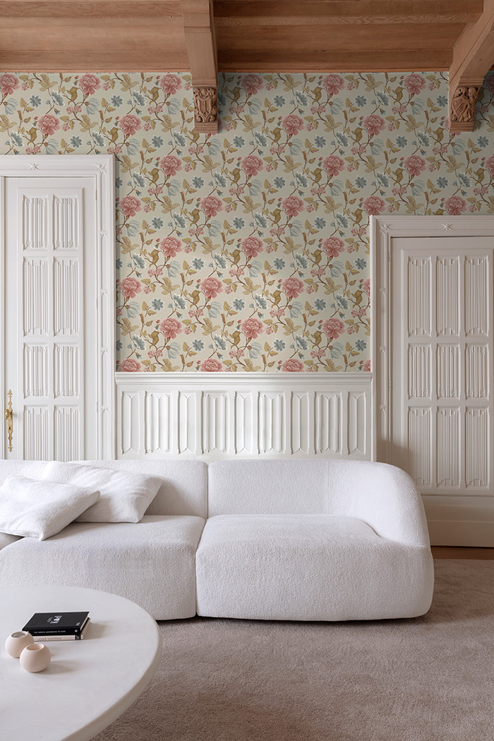 Vliesová tapeta na zeď, béžová, květiny, IC3116, Finest Selection, Vavex