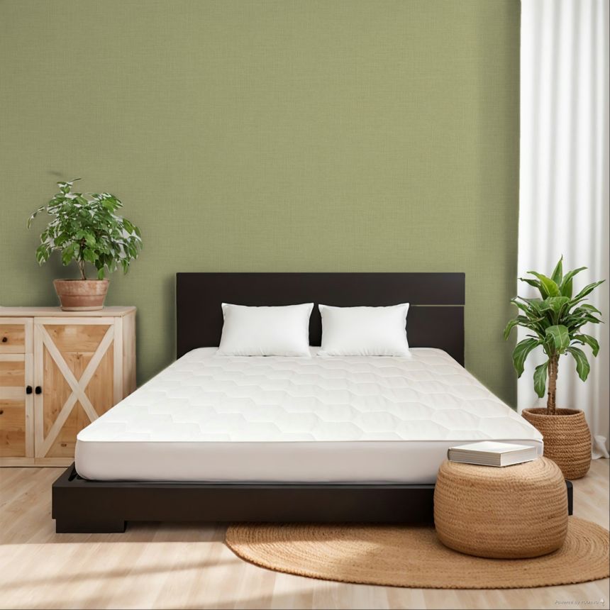 Vliesová tapeta na zeď, zelená, imitace látky, IC1014, Finest Selection, Vavex