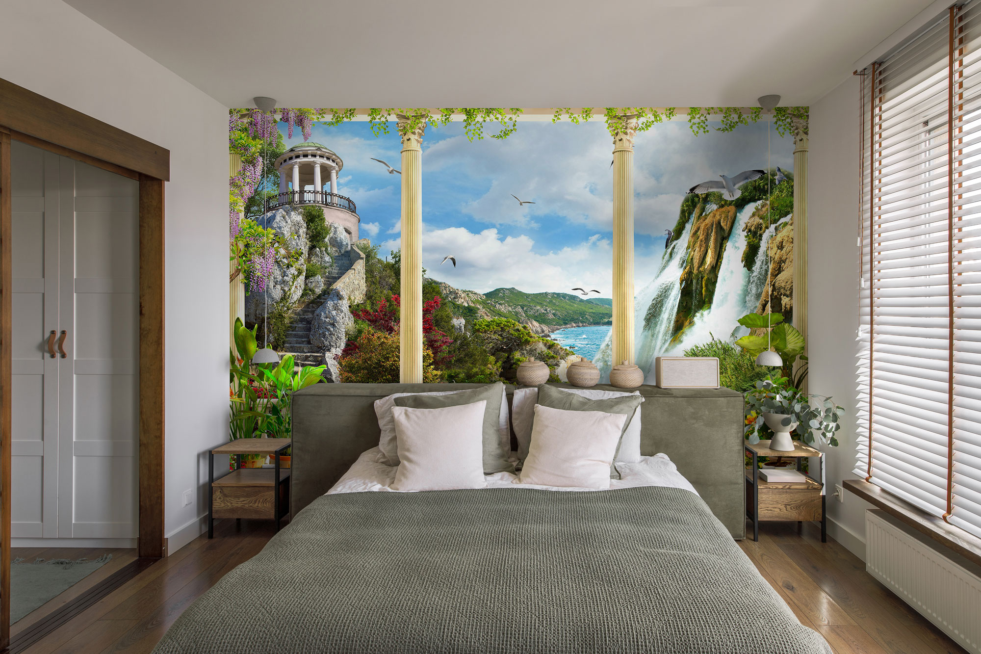 Fototapety na míru, Terasa, výhled na krajinu, moře, 10102, Vavex