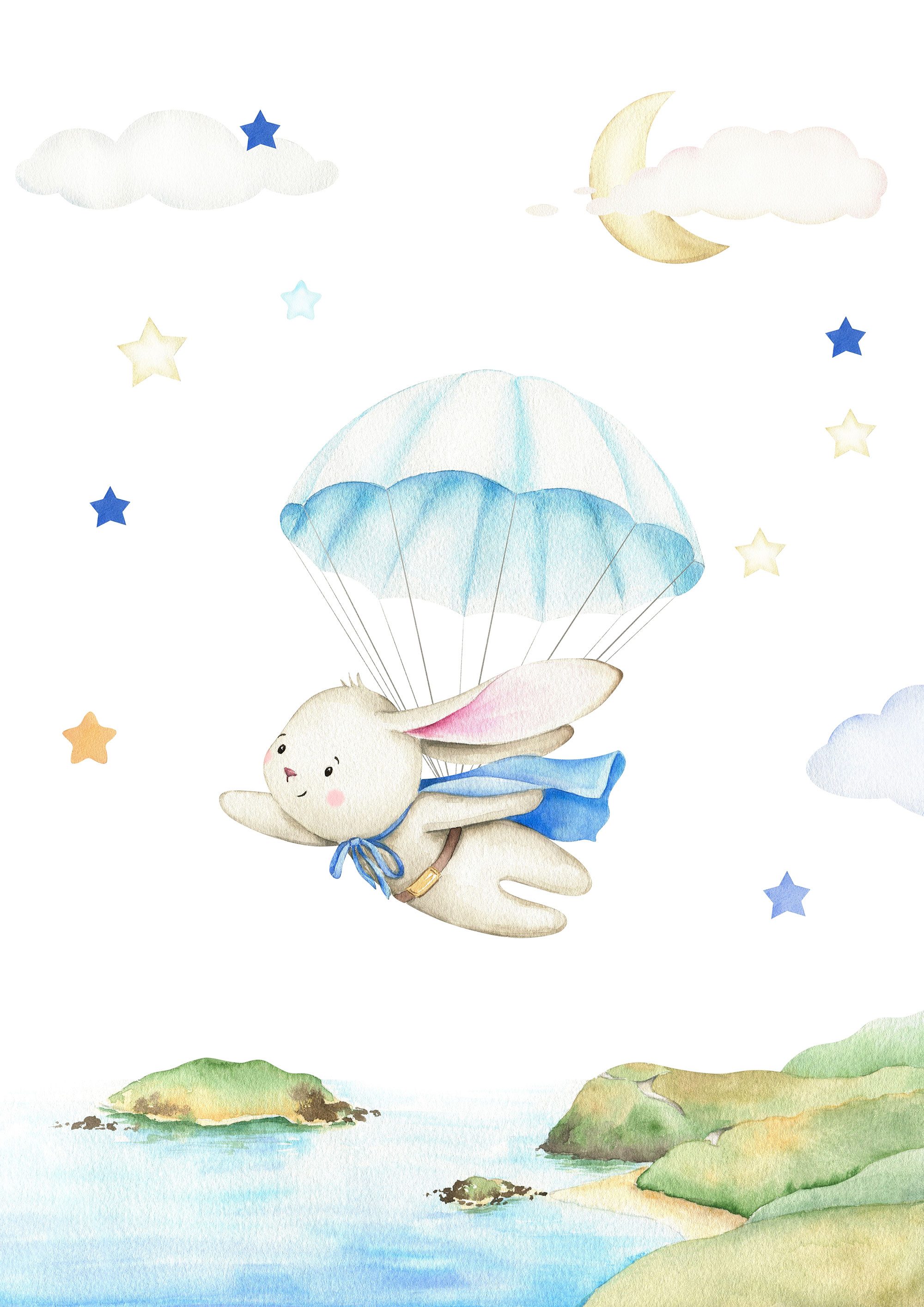 Fototapety na míru, Zvířátka, létající králíček, 10106, Vavex