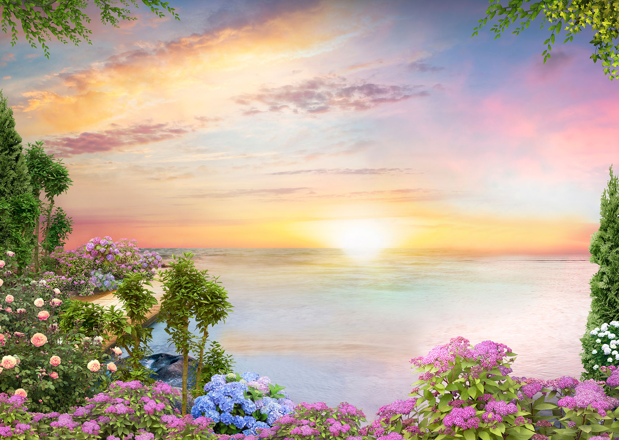 Fototapety na míru, Západ slunce ve středomoří, 10113, Vavex