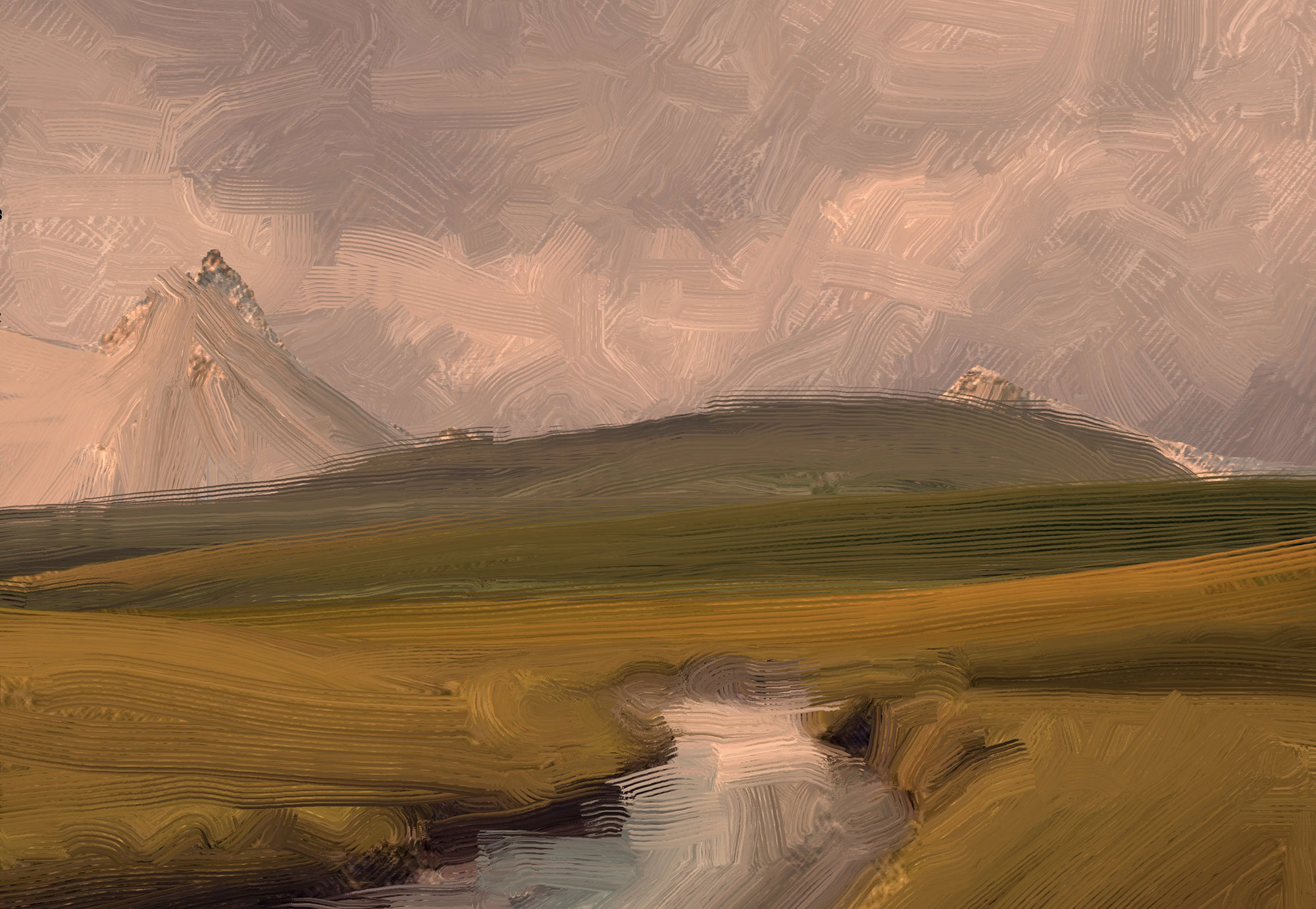 Fototapety na míru, Malba krajiny, 10132, Vavex