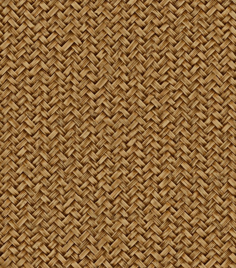 Luxusní vliesová tapeta na zeď, hnědá, imitace rohože, Z57714, Architexture 2,  Zambaiti Parati